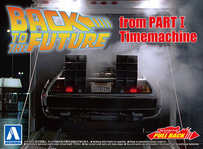 Back to the Future pull-back DeLorean 1:43 scale plastic model kit [PRE-ORDER: Expected Availability January 2025] Model Kit Aoshima