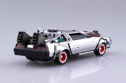 Back to the Future Part III pull-back DeLorean 1:43 scale plastic model kit [PRE-ORDER: Expected Availability January 2025] Model Kit Aoshima