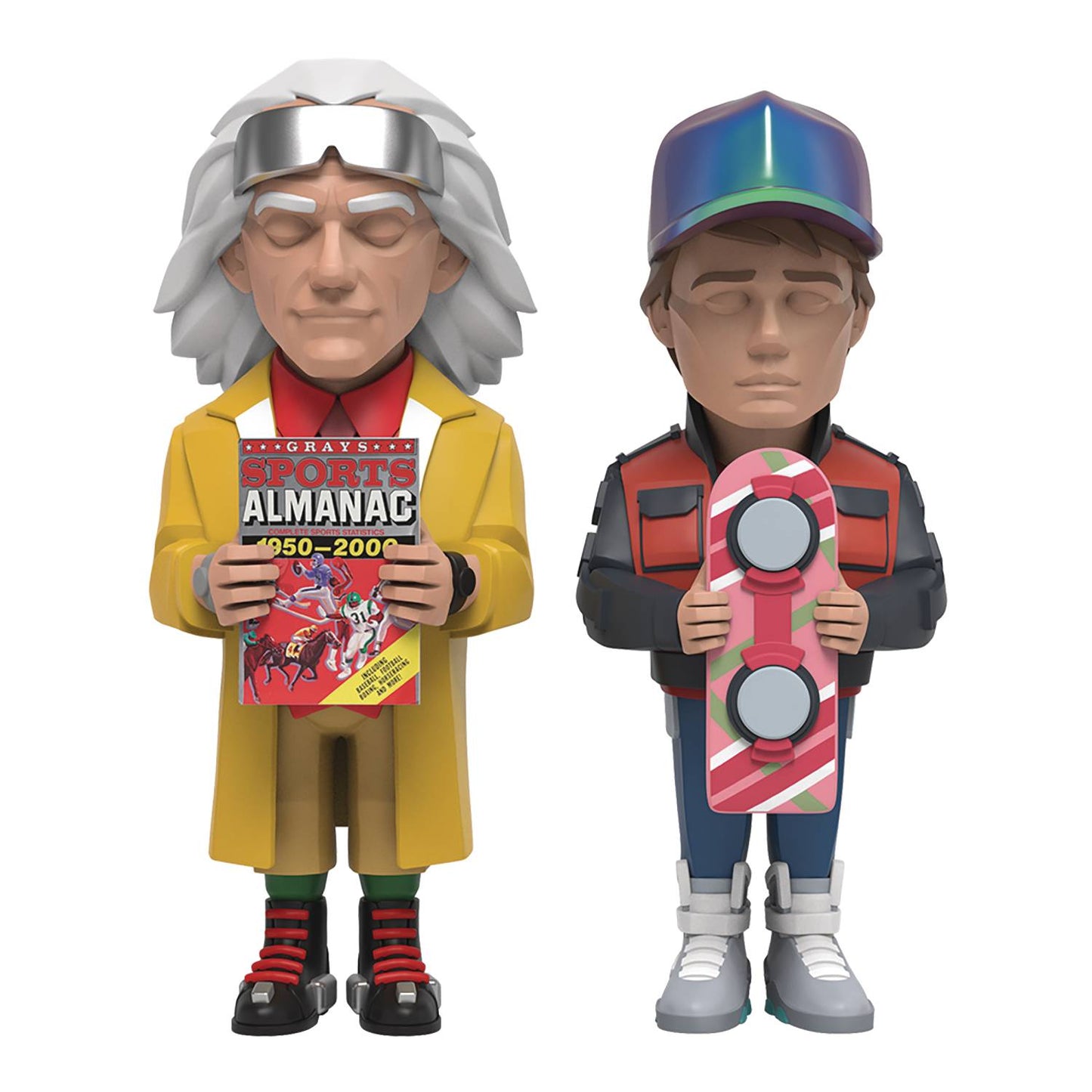 Back to the Future Part II x YARMS Limited Edition Doc Brown & Marty McFly Set Statue Mighty Jaxx