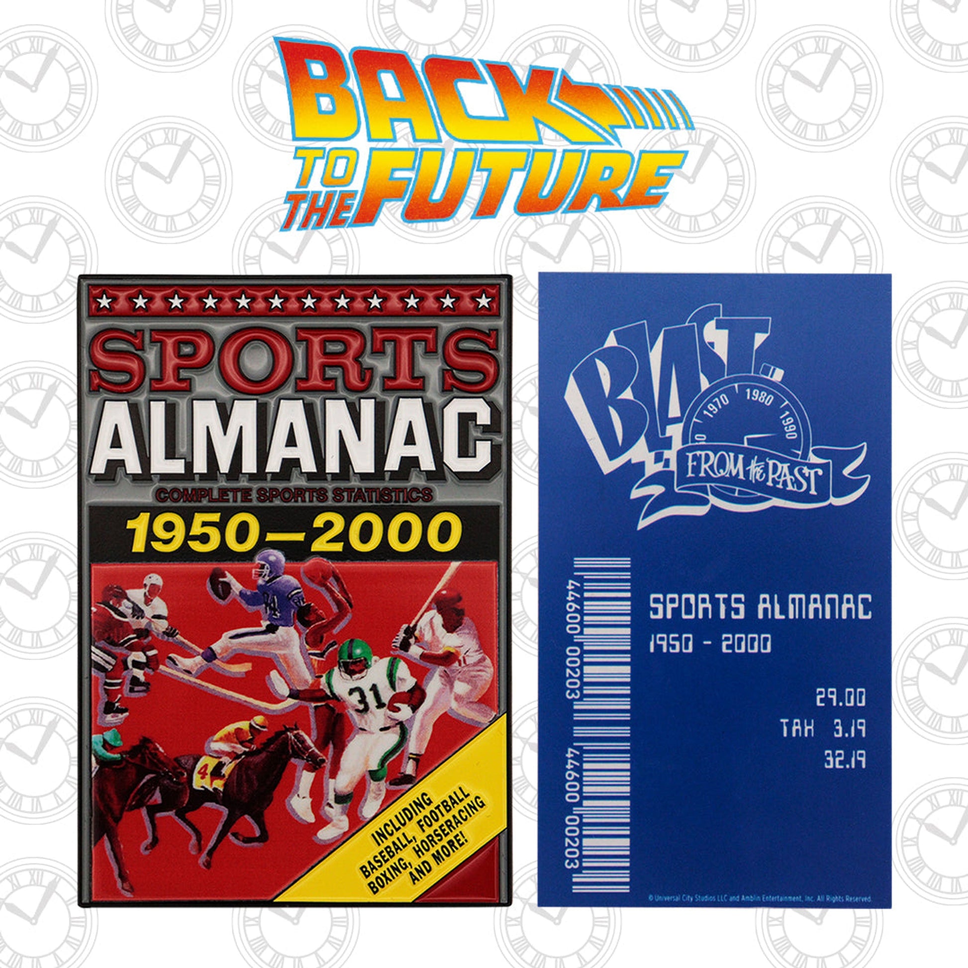 Back to the Future Part II Limited Edition Sports Almanac Ingot Commemorative Ingot Fanattik