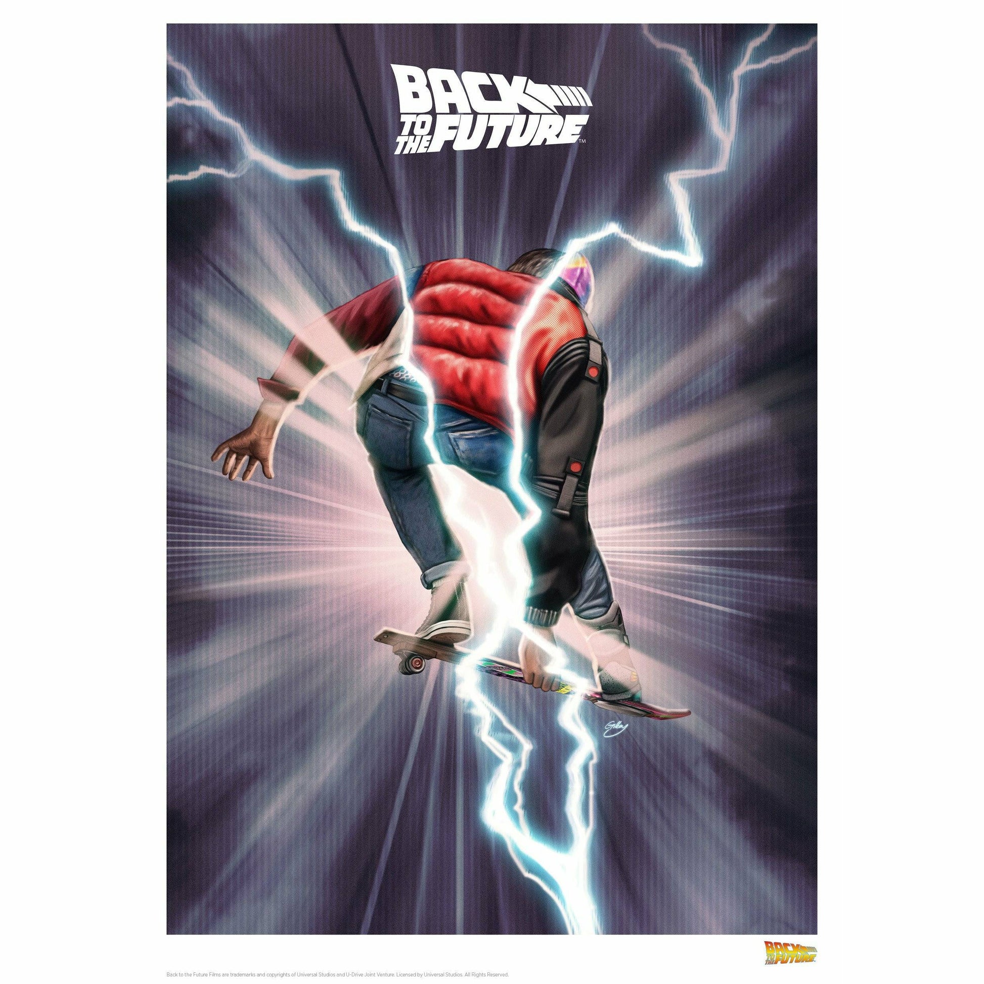 Back to the Future "Hang Time" Limited Edition Commemorative Print Art Print Fanattik