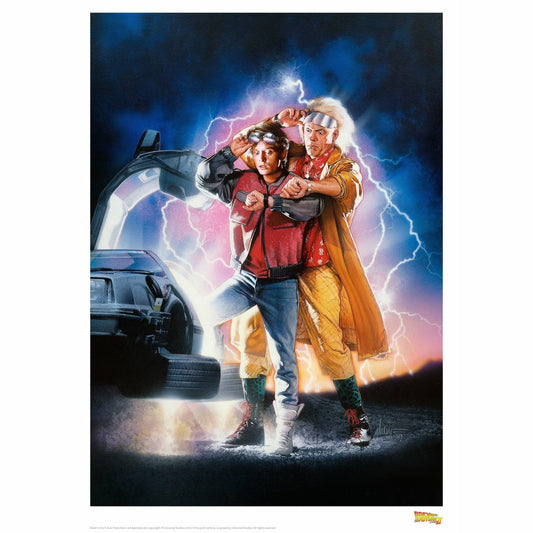 Back to the Future Part II "Classic Movie Art" Limited Edition Commemorative Print Art Print Fanattik