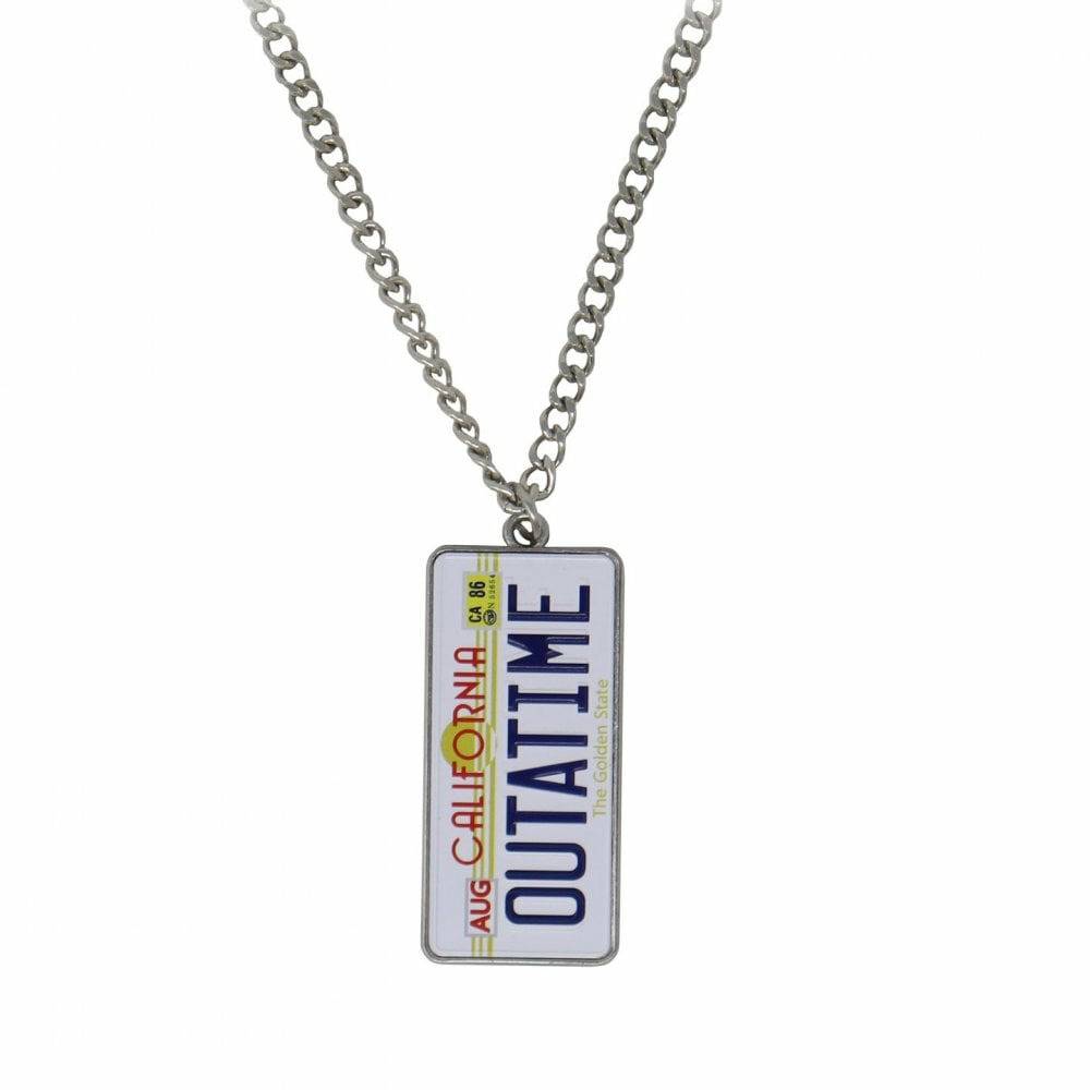 Back to the Future OUTATIME License Plate Limited Edition Pendant Necklace Necklace Fanattik