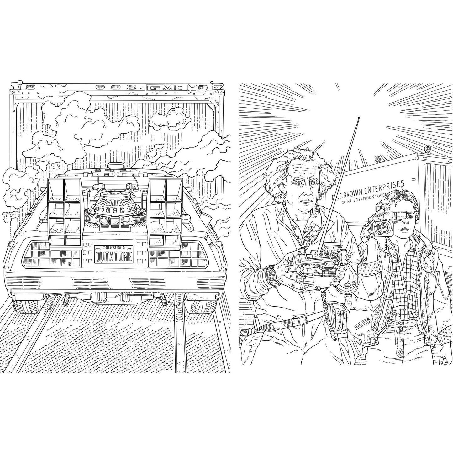 Back to the Future: The Official Coloring Book Coloring Book Insight Editions