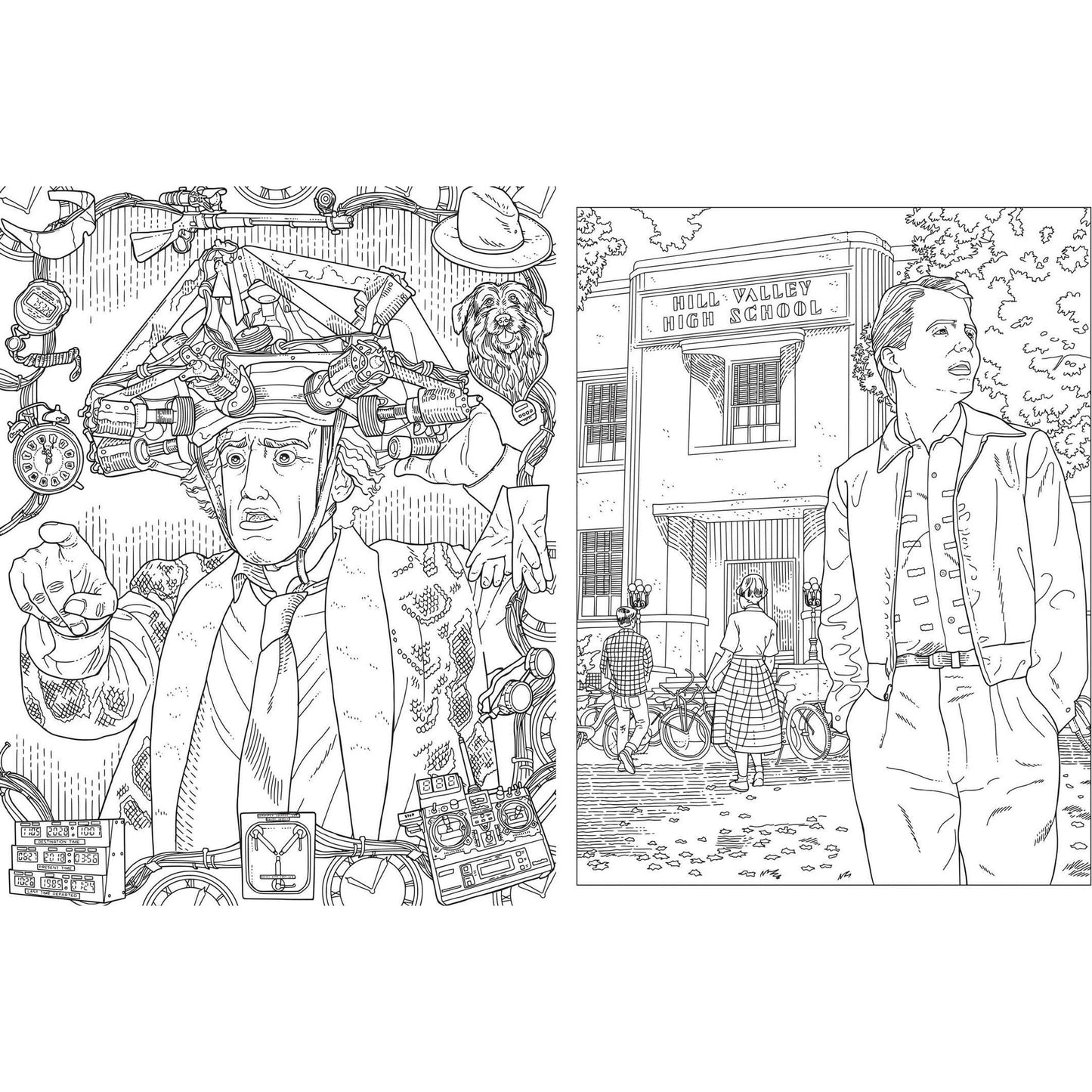 Back to the Future: The Official Coloring Book Coloring Book Insight Editions