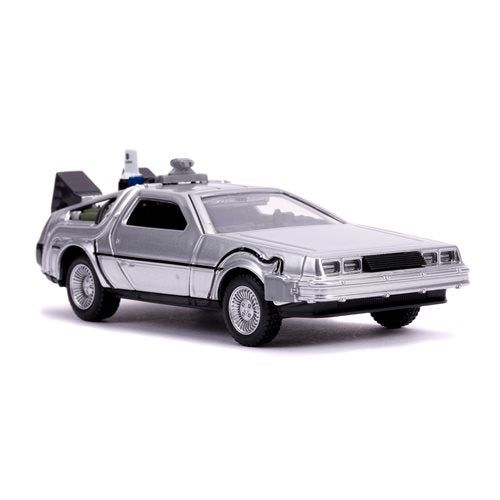 Back to the Future Part II die-cast 1:32 scale "Hollywood Rides" DeLorean Time Machine Die-cast Model Cars Jada Toys