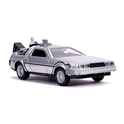 Back to the Future Part II die-cast 1:32 scale "Hollywood Rides" pull-back DeLorean Time Machine Die-cast Model Cars Jada