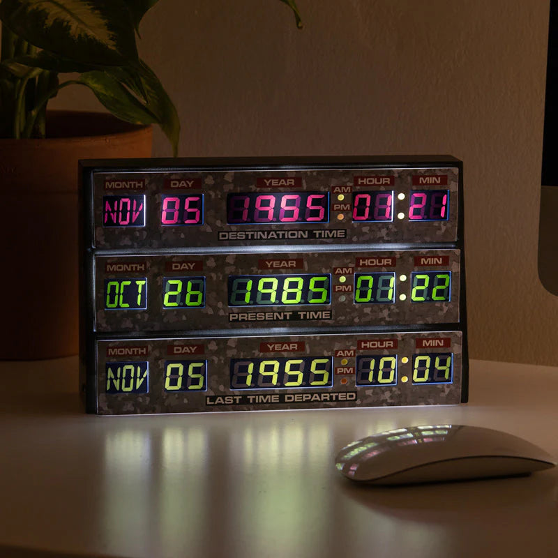 Back to the Future DeLorean Time Circuits 3D Desk Lamp / Wall Light Prop Replica Numskull