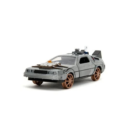 Back to the Future Part III die-cast 1:32 scale "Hollywood Rides" DeLorean Time Machine (railroad) Die-cast Model Cars Jada Toys