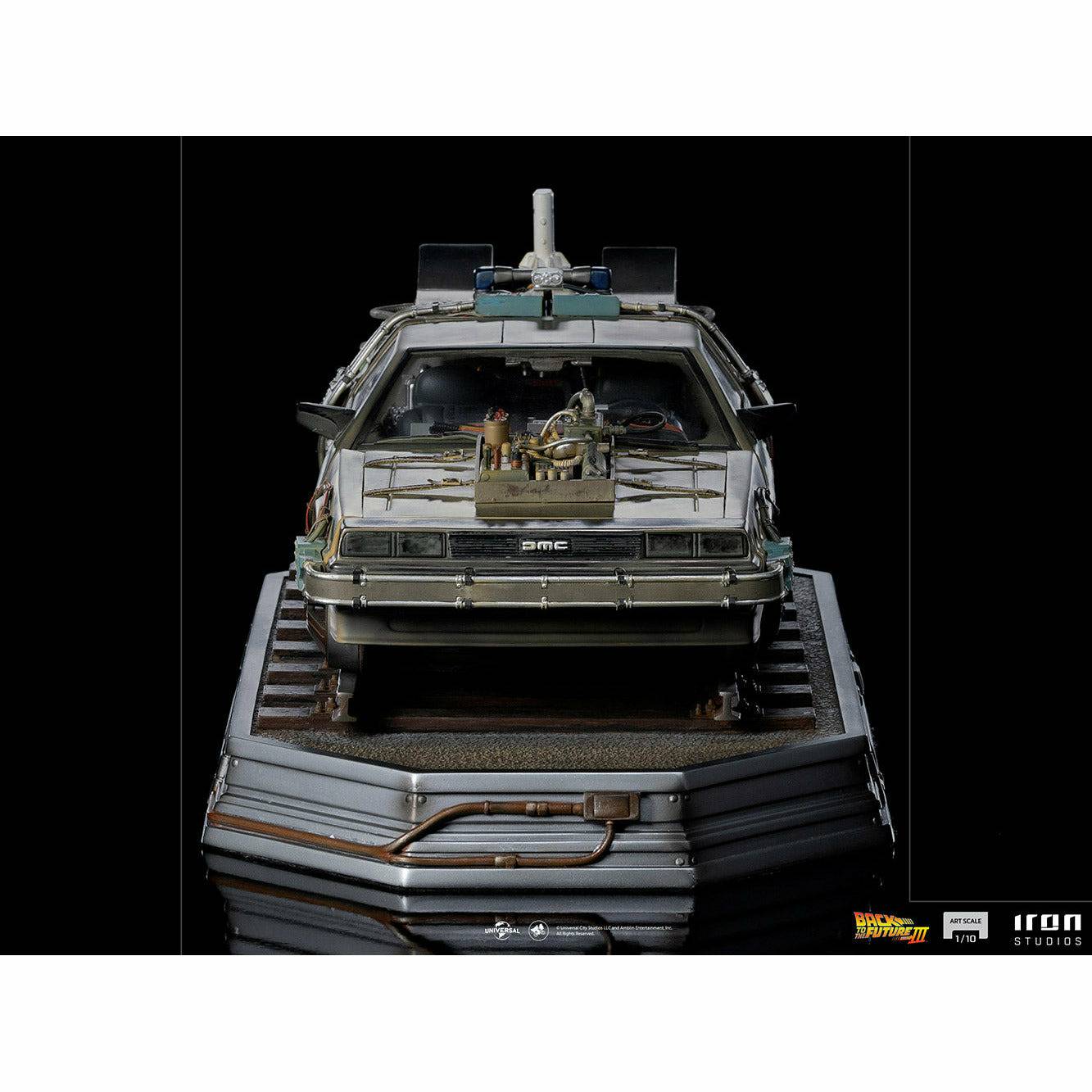 Iron Studios Back to the Future Part III DeLorean 1:10 Scale Statue Statue Iron Studios