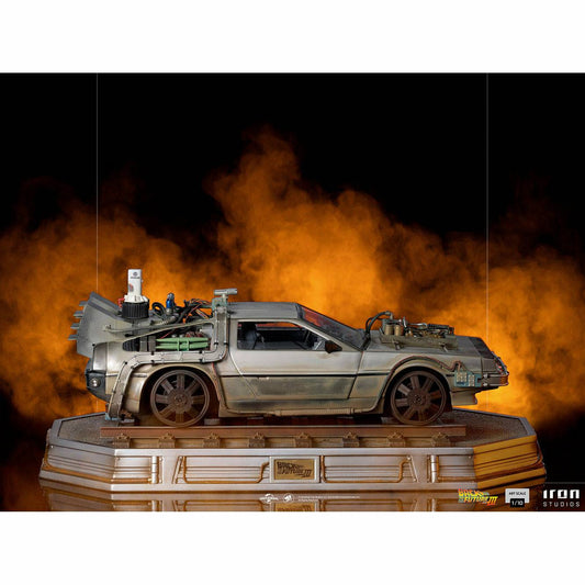 Iron Studios Back to the Future Part III DeLorean 1:10 Scale Statue Statue Iron Studios