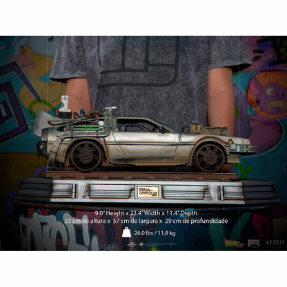 Iron Studios Back to the Future Part III DeLorean 1:10 Scale Statue Statue Iron Studios