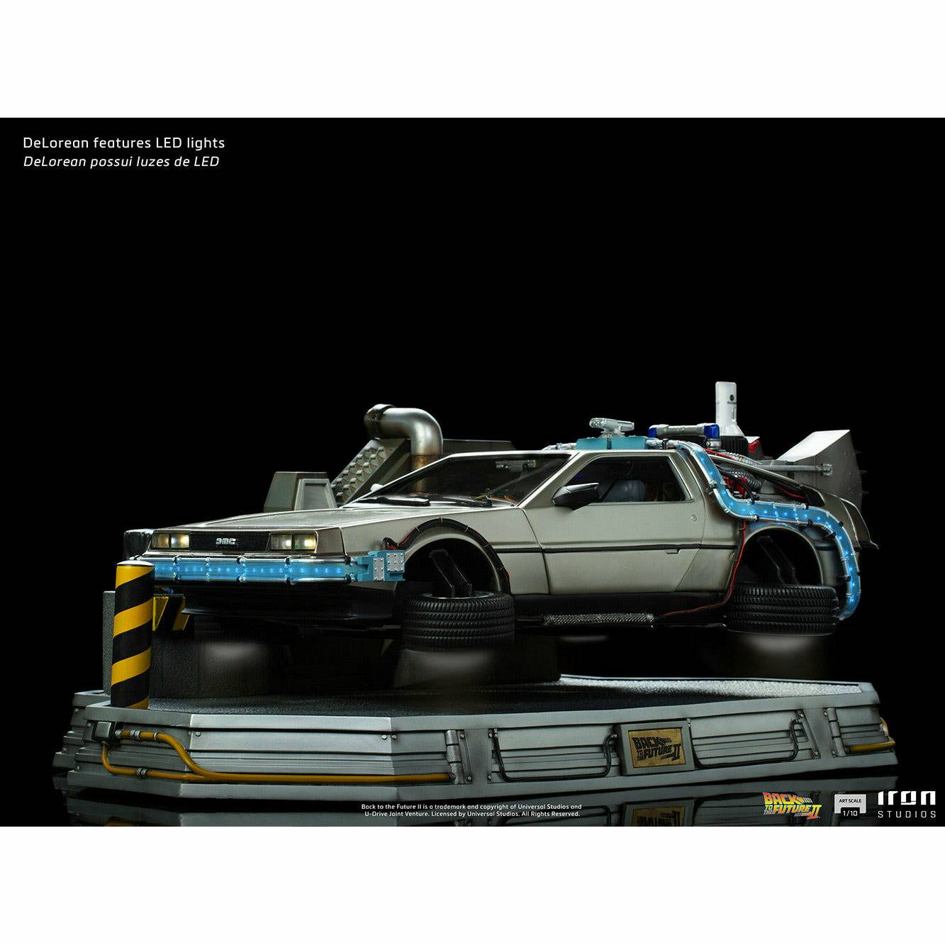 Iron Studios Back to the Future Part II DeLorean (Regular Version) 1:10 Scale Statue Statue Iron Studios