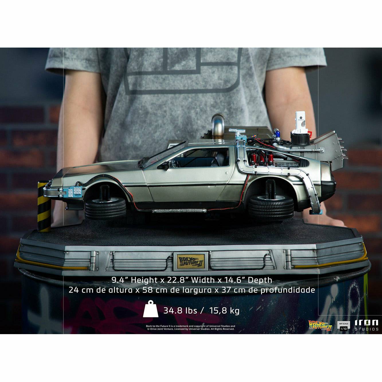 Iron Studios Back to the Future Part II DeLorean (Regular Version) 1:10 Scale Statue Statue Iron Studios