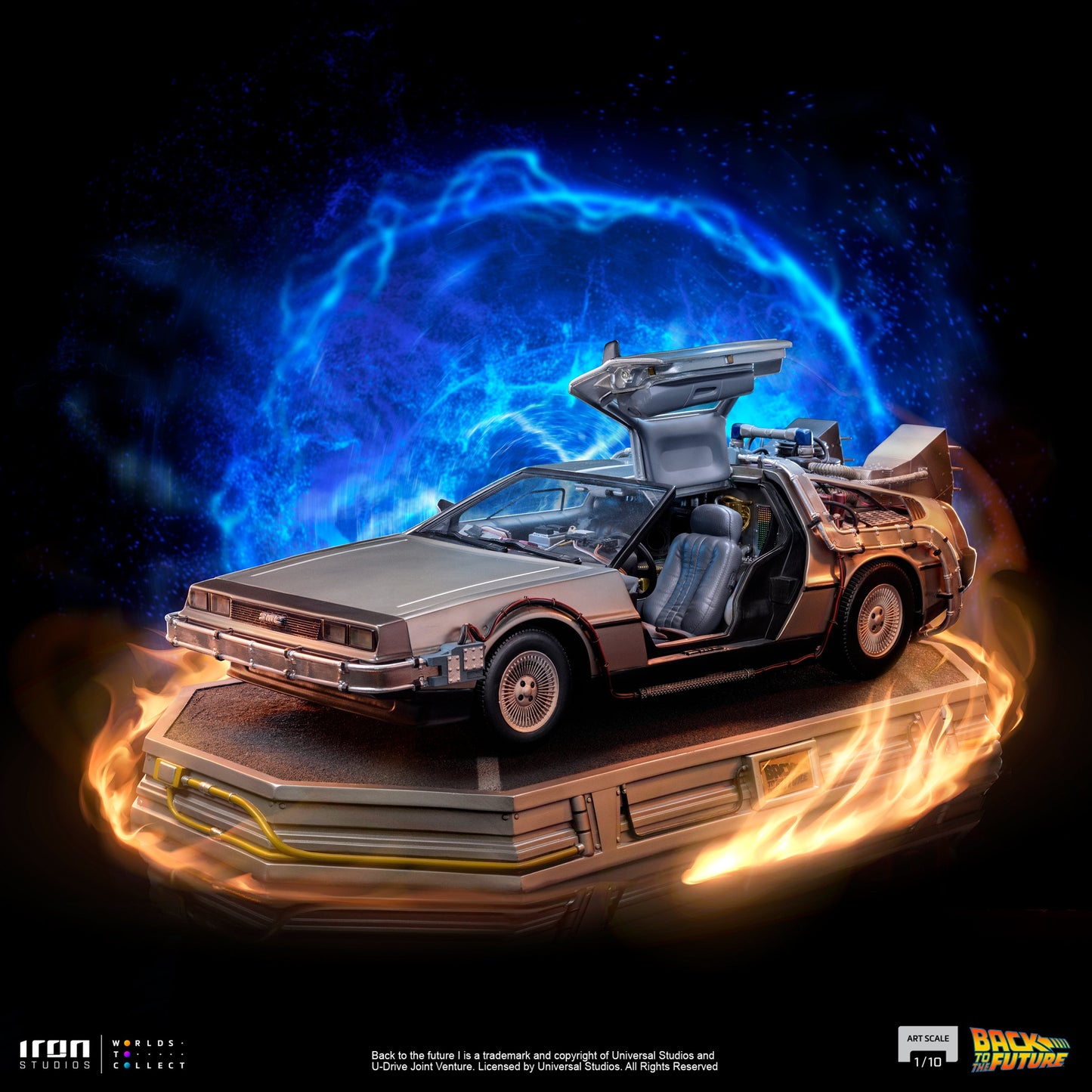 Iron Studios Back to the Future DeLorean 1:10 Scale Statue Statue Iron Studios