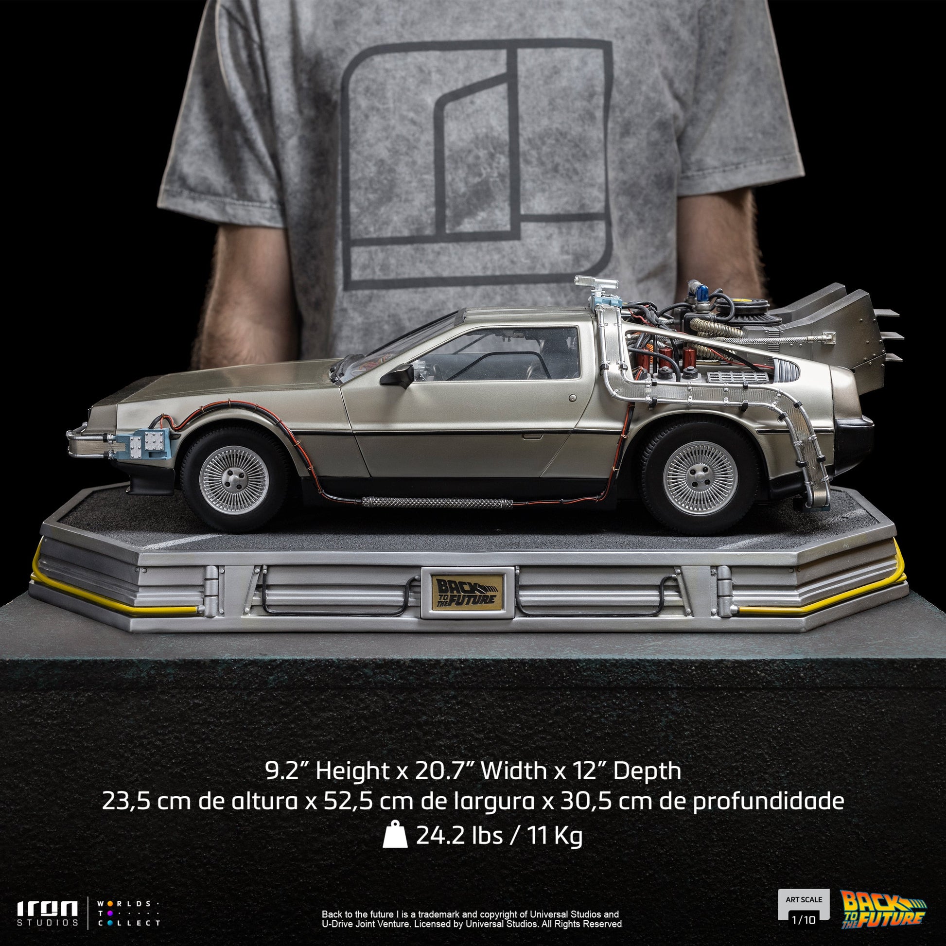 Iron Studios Back to the Future DeLorean 1:10 Scale Statue Statue Iron Studios