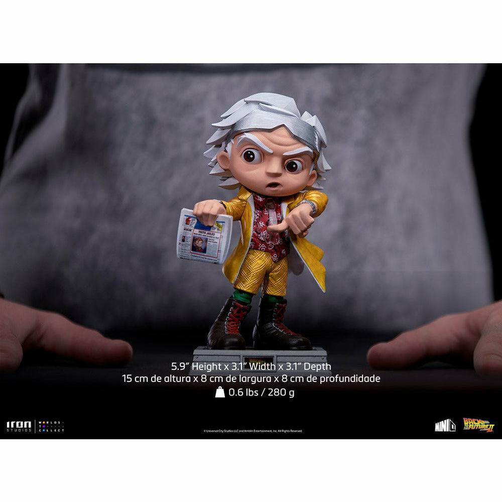 Iron Studios Back to the Future Part II Doc Brown Mini Co. Collectible Figure Statue Iron Studios