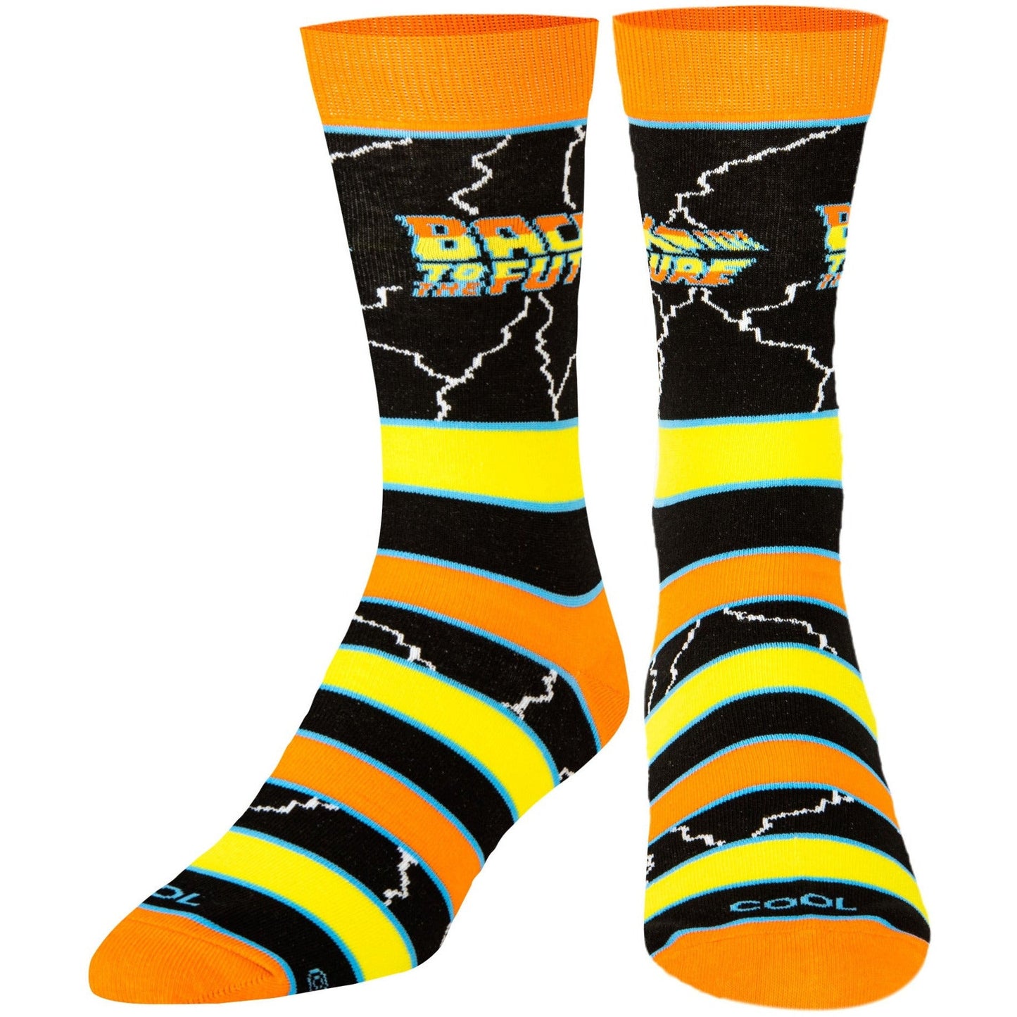 Back to the Future "Stripes" Men's Crew Folded Socks (Size 8-12) Socks Odd Sox