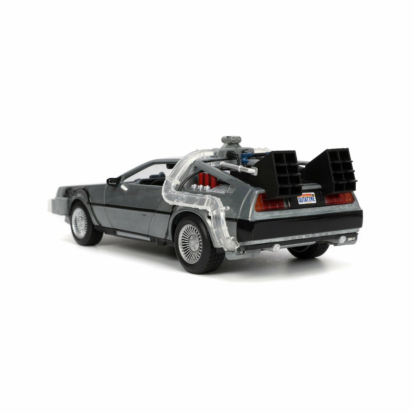 Back to the Future die-cast 1:24 scale "Hollywood Rides" light-up DeLorean Time Machine Die-cast Model Cars Jada